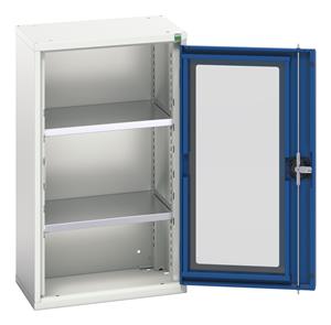 Verso 525W x 350D x 900H Window Cupboard 2 Shelves Verso Glazed Clear View Storage Cupboards for Tools with Shelves 16/16926071.11 Verso 525W x 350D x 900H Win Cupd 2S.jpg